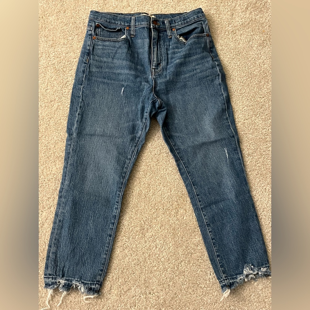 Madewell High Rise Slim Crop Boyjean jeans
